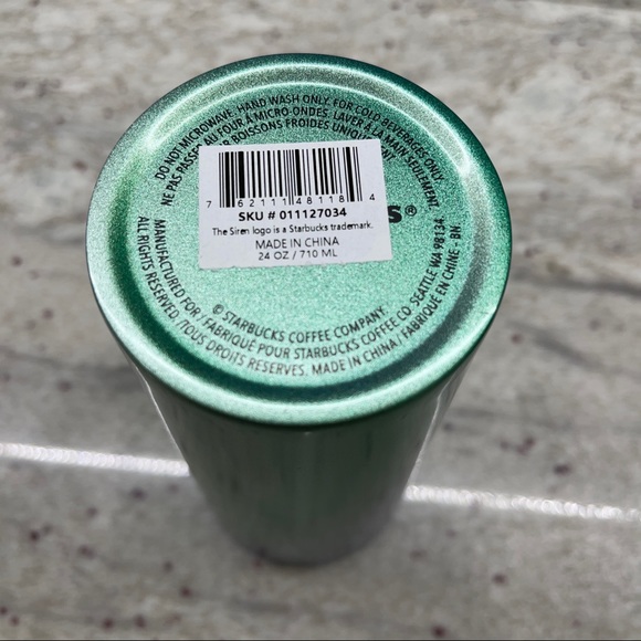 Starbucks NWT 2021 Holiday Limited Edition Set of 2 Stainless Steel Ombré- 24oz - Picture 13 of 15